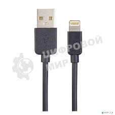 Кабель для iPhone PERFEO, USB - 8 PIN (Lightning), черный, 1 м, бокс (I4603)