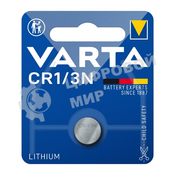 Батарея Varta Lithium CR1/3N (1шт) блистер
