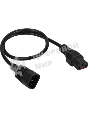 Шнур питания Lanmaster LAN-PP13L/14-5.0-BK C13-С14 проводник.:3x0.75мм2 5м 220В 10А черный