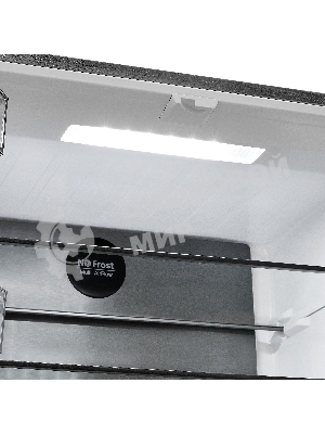 Холодильник Maunfeld MFF183NFSBE черная нержавеющая сталь трехкамерный инвертор 405л морозилка снизу