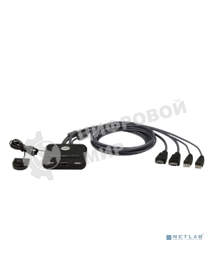 Переключатель KVM 2-Port USB FHD HDMI Cable KVM Switch