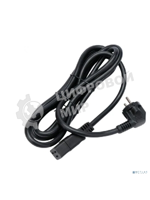 Кабель питания Cablexpert PC-S22-C19-2.5-1.5M, Schuko-C19, 3x2.5мм2, 16A, с заземлением, медь, 1.5м, черный, пакет