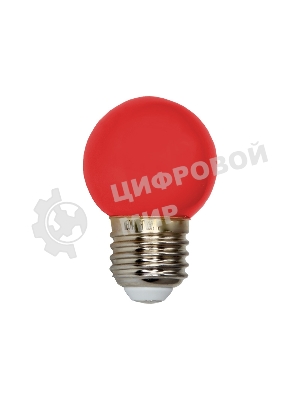 Лампа светодиодная Neon-night d-45 3 LED 1Вт шар E27 25лм 220В красный