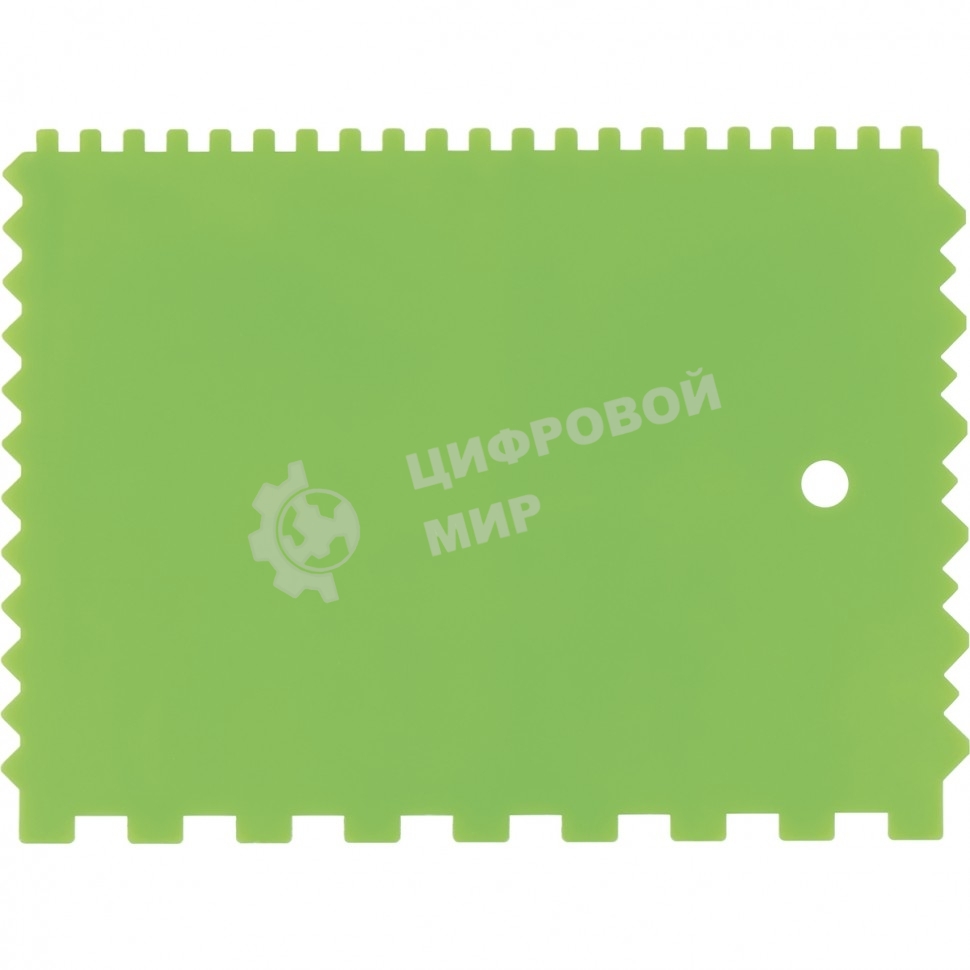 Шпатель для клея Сибртех, пластмассовый, 130х170 мм, зубчатый