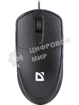 Мышь проводная Defender Trace MB-989 черный, 1000 dpi, USB, кнопки - 3