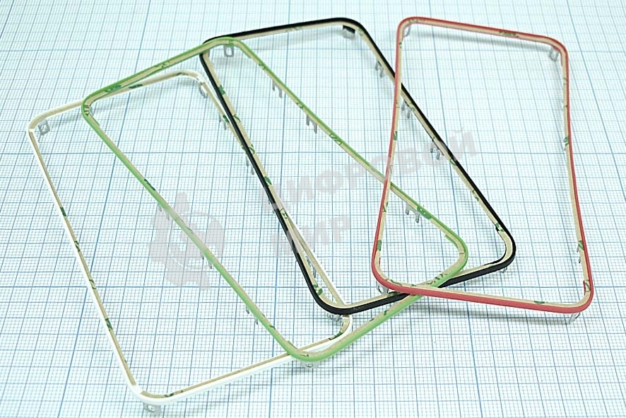 Рамка дисплея и тачскрина для Apple iPhone 4S зеленая