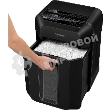 Шредер Fellowes AutoMax 80M FS-46215, минирезка, DIN P-4, 4х12 мм, автоподача 80 лст., 17 лтр., автореверс, уничт.: скобы, скрепки, пл. карты