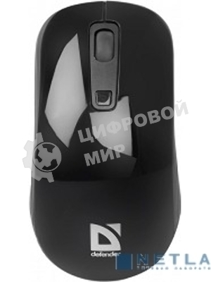 Мышь Defender Datum MB-065 Black беспроводная оптическая мышь,1000/1600 dpi, 2 + колесо-кн. + кн.смены разрешения, USB, совместимсть с Windows 2000/XP/Vista/7/8,Mac OS X 10 52065