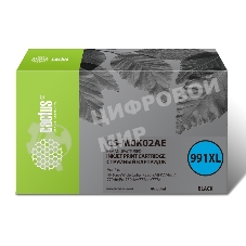 Картридж струйный Cactus CS-M0K02AE (991XL) черный (465 мл) для HP PageWide755dn;MFP774dn/779dn;Pro750dw/772dn