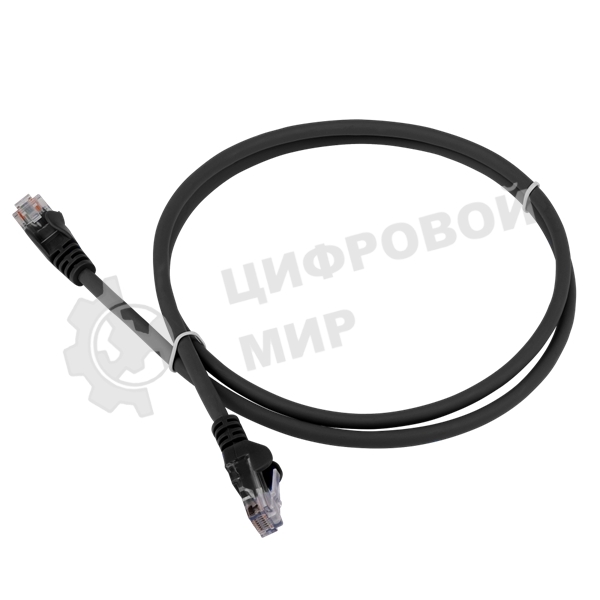 Патч-корд LANMASTER LSZH UTP cat.5e, 5.0 м, черный