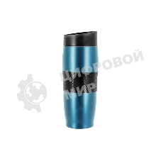 Термокружка LARA LR04-24 <Aqua> 380мл, двойные стенки, вакуум, сталь/силикон