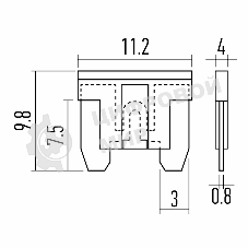 Набор автомобильных предохранителей Rexant микро 