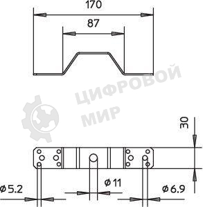 Соединитель-перемычка(опора) 288/DIN OBO 5320712