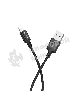 Кабель HOCO X14 USB 2.0, AM/Lightning M, черный, 2м