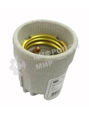 Патрон подвесной керамический, Е27, индивидуальный пакет, IEK IEK EPC10-04-02-K01 Пкр27-04-К43