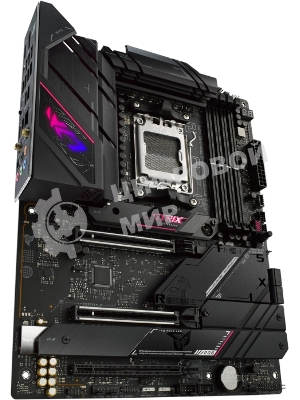 Материнская плата ASUS ROG STRIX B650E-E GAMING WIFI, AM5, AMD B650, 4xDDR5, 4xSATA, 4xM.2, 1xPCI-E 4.0 x4, 1xPCI-E 5.0 x8, 1xPCI-E 5.0 x16, 1xDP, 1xHDMI, 1x 2.5Gb LAN, 4xUSB-A 3.2 Gen 2, 6xUSB-A 3.2 Gen 2, 1xUSB-C 3.2 Gen 2, 1xUSB-C 3.2 Gen 2x2, 5x3.5 мм, TOSLINK, 7.1, ATX