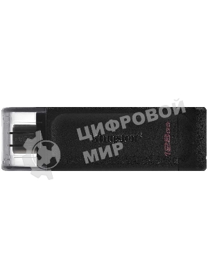 Флешка USB Kingston DataTraveler DT70 (DT70/128Gb), 128Gb, USB Type-C 3.2, R/W 70/45, черный