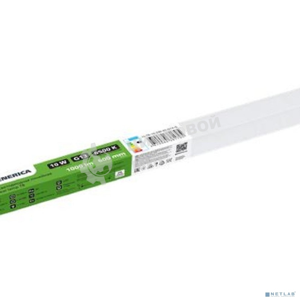Лампа светодиодная GENERICA LL-T8-10-230-65-G13-G 10 Вт T8 линейная 600мм 6500К G13 230В