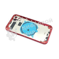 Задняя крышка (корпус) в сборе с рамкой для Apple iPhone 11 красный