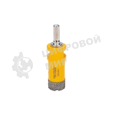 Коронка алмазная профессиональная по керамограниту и железобетону Kranz М14, вакуумное спекание, 25 мм, для УШМ