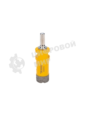 Коронка алмазная профессиональная по керамограниту и железобетону Kranz М14, вакуумное спекание, 25 мм, для УШМ