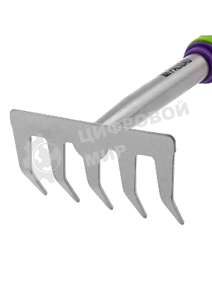 Грабли 5-зубые Palisad, 115х275 мм, стальные, пластиковая рукоятка