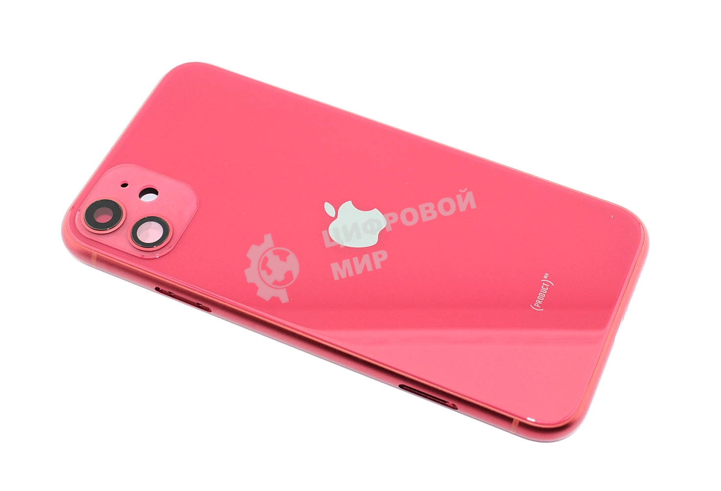 Задняя крышка (корпус) в сборе с рамкой для Apple iPhone 11 красный