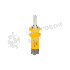 Коронка алмазная профессиональная по керамограниту и железобетону Kranz М14, вакуумное спекание, 20 мм, для УШМ