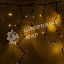Гирлянда Neon-night Айсикл (бахрома) светодиодный, 5,6 х 0,9 м, черный провод 