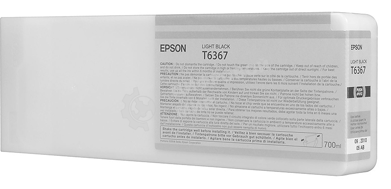 Картридж струйный Epson C13T636700 серый (700 мл) для Stylus Pro 7700, 7890, 7900, 9700, 9890, 9900, WT7900