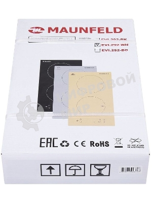 Индукционная варочная панель Maunfeld EVI.292-WH, конфорок: 2 шт., закаленное стекло, независимая, белый