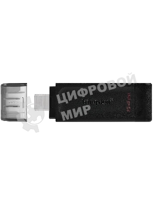 Флешка USB Kingston DataTraveler DT70 (DT70/64Gb), 64Gb, USB Type-C 3.2, R/W 70/45, черный