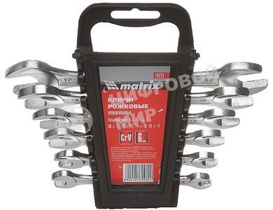 Набор рожковых ключей Matrix 17 мм, 6 шт.