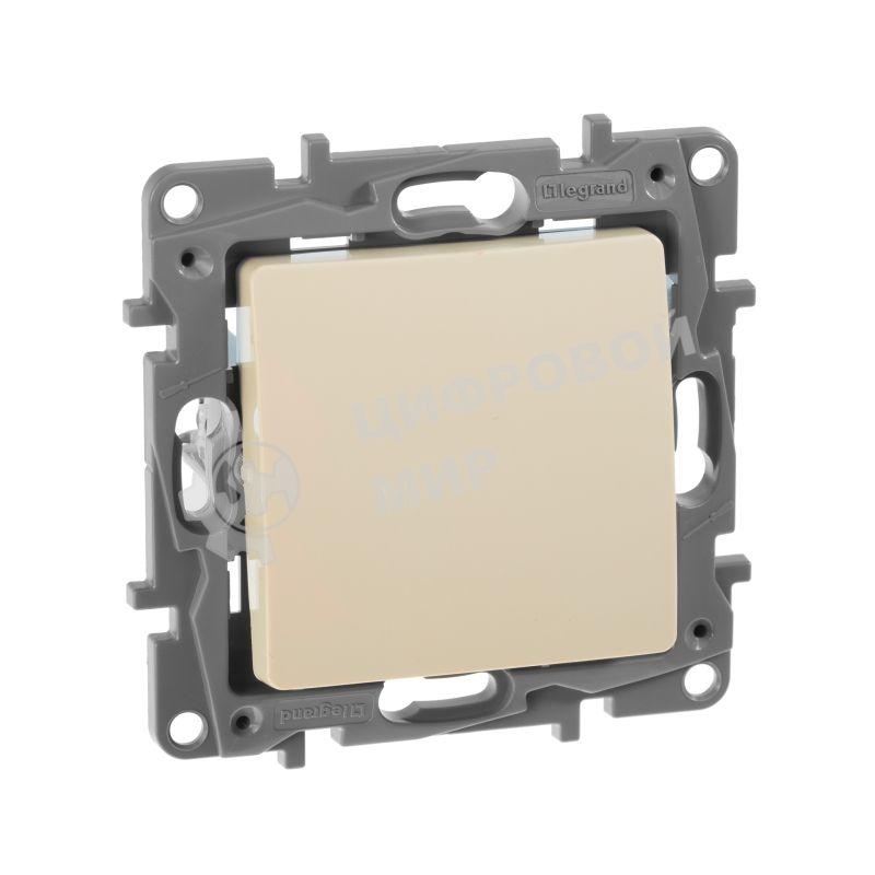 Переключатель 10А на винтах, сл. кость ETIKA 