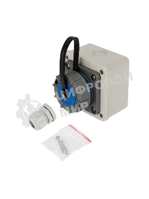 Розетка настенная Rexant влагозащищенная с крышкой 16 А, 2Р+РЕ, IP68