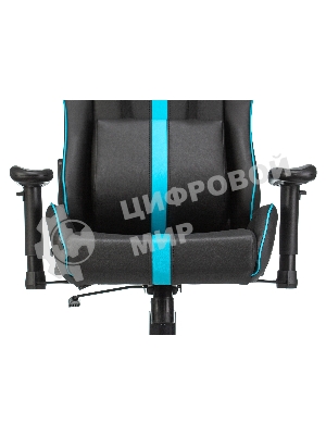 Кресло игровое A4Tech X7 GG-1200 черный/голубой искусственная кожа крестовина пластик