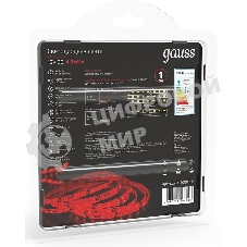 Лента светодиодная 2835 -SMD 4.8W 12V DC красный IP66 (блистер 5м)