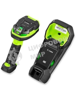 Сканер штрих-кода ручной Zebra DS3678 2D Imager (дальнобойный), беспроводной, USB, Bluetooth, зеленый/черный