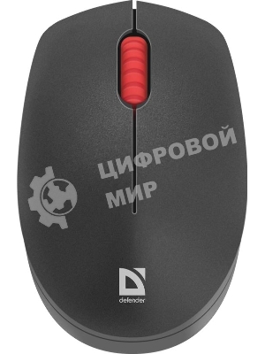 Мышь беспроводная Defender Tiana MB-055 черный, 1000 dpi, радиоканал, USB, кнопки - 3
