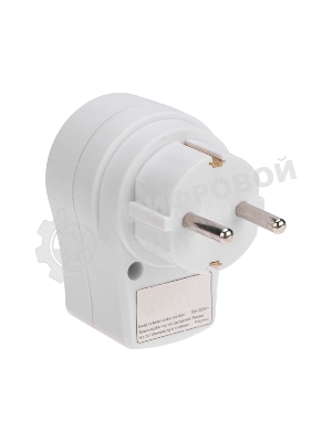 Адаптер сетевой Rexant 16А с выключателем, заземлением и защитными шторками, белый