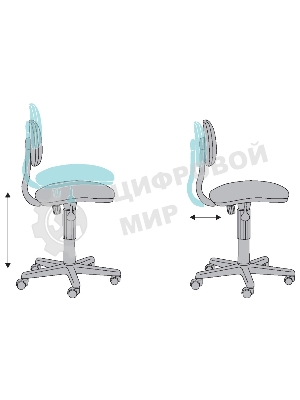 Кресло Бюрократ CH-W201NX Sticks 08 фиолетовый, ткань, 120 кг