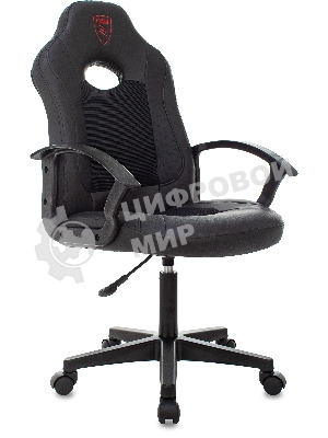 Кресло Бюрократ Zombie 11LT черный, экокожа, 120 кг, механизм качания