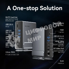 Мультифункциональная док-станция Vention USB Type-C 15 в 1