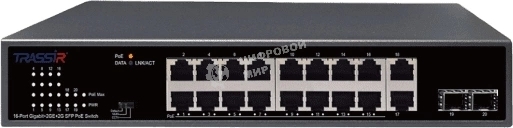 Коммутатор Trassir TR-NS14202S-185-16POE