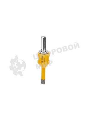 Коронка алмазная профессиональная по керамограниту и железобетону Kranz М14, вакуумное спекание, 8мм, для УШМ