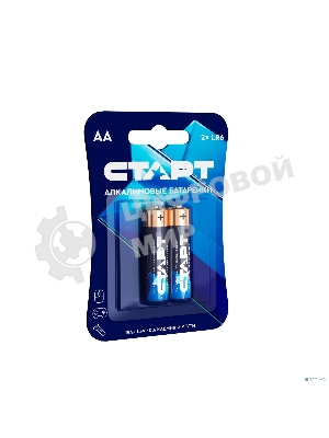 Батарейки СТАРТ LR6-BL2 BLUE 40/720, AA, 2 шт. в блистере