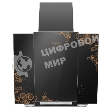 Вытяжка наклонная Gefest ВО 3603 К19 черный/золотистый, 60 см, 550 куб. м/ч, 76 дБ