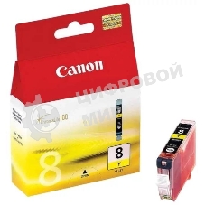 Картридж струйный CLI-8Y (0623B024), для Canon 4200/5200/MP500/MP800, Желтый, 490 стр.