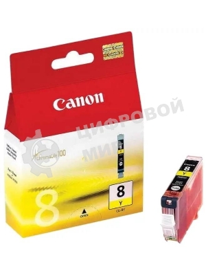 Картридж струйный CLI-8Y (0623B024), для Canon 4200/5200/MP500/MP800, Желтый, 490 стр.