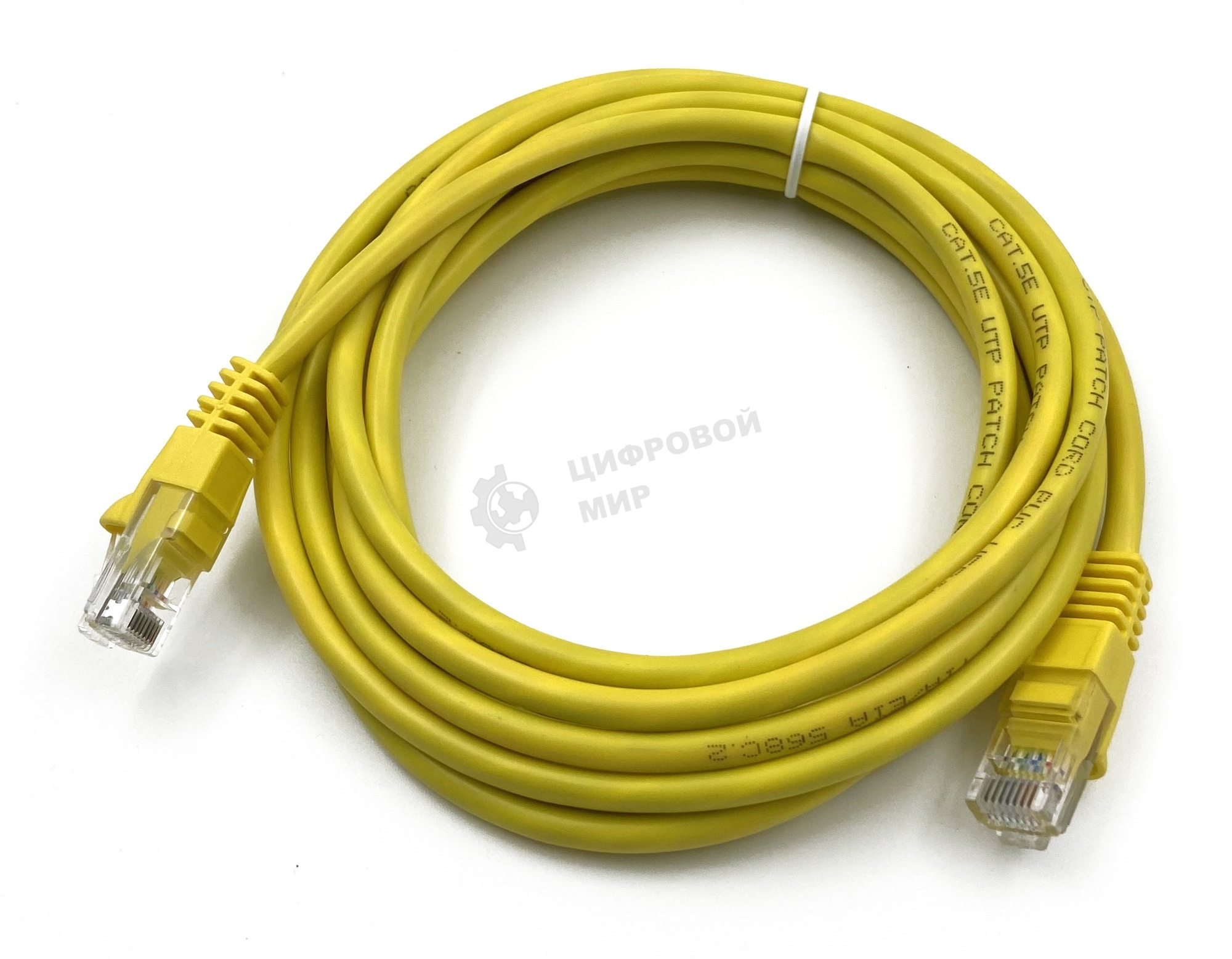 Патч-корд Buro UTP cat5E 3м желтый RJ-45 (m)-RJ-45 (m)